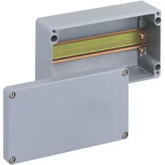 SPELSBERG 16091001 Krabice hliníková s DIN lištou IP66 ALR 2212-L 220x120x81mm,šedá Finální Výprodej