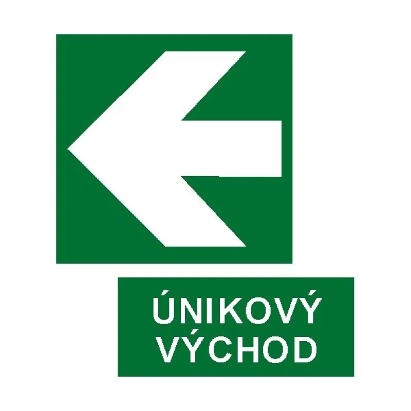 Levný STRO.M 7810a-09-03 Únikový východ A5 (samolepka)