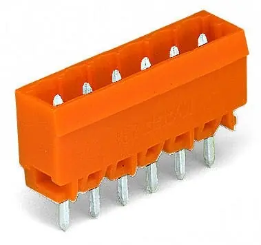 WAGO 231-337/001-000 Konektor 1mm do PCB 7pin oranžová Ověřený