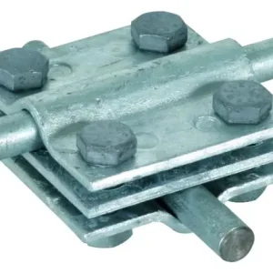 Značkový DEHN 319201 svorka kříž.Rd 8-10/8-10 Fl/Fl30/30 FeZn s destičkou,