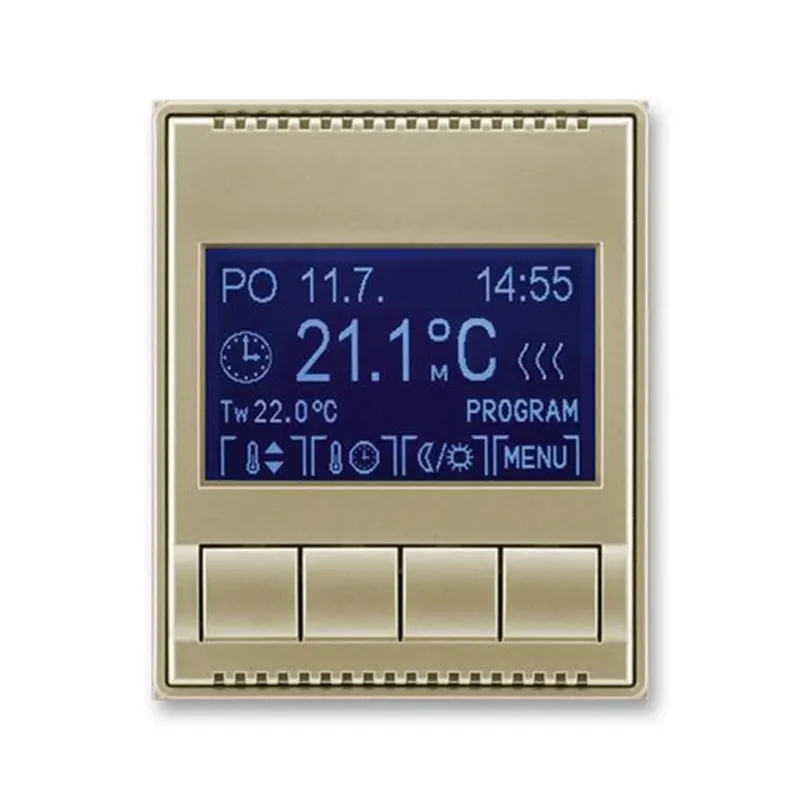 ABB 3292E-A10301 33, TIME Termostat univerzální programovatelný; šampaňská Luxusní