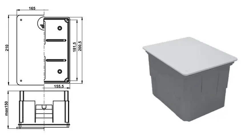 TREMIS Z800 / KDZU krabice do zateplení - univerzální, bílá Aktuální