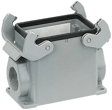 Vrácení Zdarma HARTING 19300160271 Han B Base Surface HC 2 Levers 2x M25