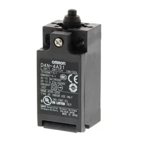 Moderní OMRON D4N-4A31 Bezpečnostní koncový spínač, vývodka 1xM20, kontakty 1NC/1NO pomalé, plunžr