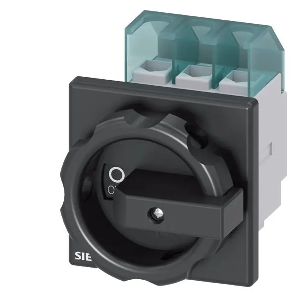 SIEMENS 3LD2103-0TK51 MAIN CONTROL SWITCH 3-POLE IU=25, P/AC-23A AT 400V=9,5KW FRONT MOUNT Koupit Online