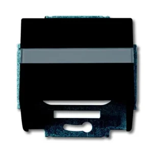 ABB 2CKA001724A4299, FUTURE Kryt zásuvky kom., s pop.polem; mechová černá; 1758-885 Moderní