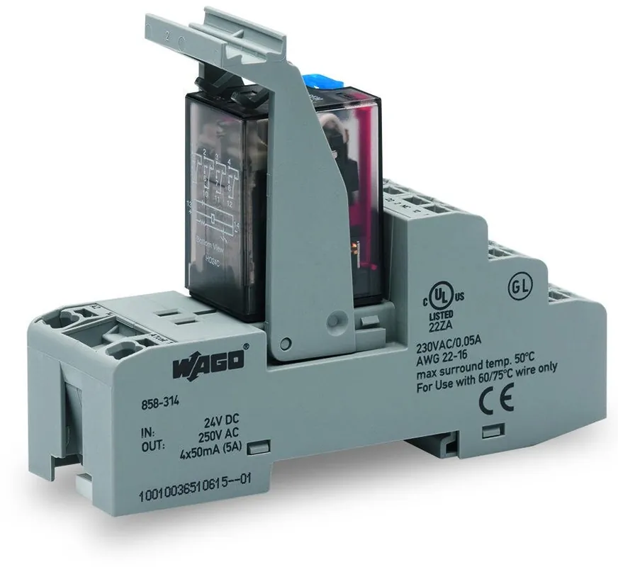 Vrácení Zdarma WAGO 858-314 Reléový blok 24 VDC 4 přepínací kontakty