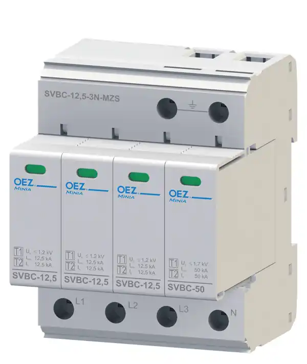 Kup Teď OEZ SVBC-12,5-3N-MZ Kombinovaný svodič bleskových proudů a přepětí *OEZ:40621