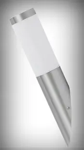 RABALUX 8265 Inox torch E27 1x MAX 25W IP44 nerezová ocel/ bílá Cenový Hit