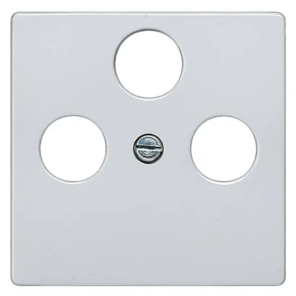 Cenově Výhodný SIEMENS 5TG1252-2 I-SYSTEM COVER PLATE TV/RF/SAT 3 HOLES ALUMINUM METALLIC