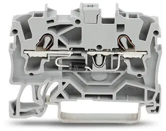 Cenově Výhodný WAGO 2002-1211/1000-410 Svorka řadová 4 mm2 s diodou 1N4007 šedá