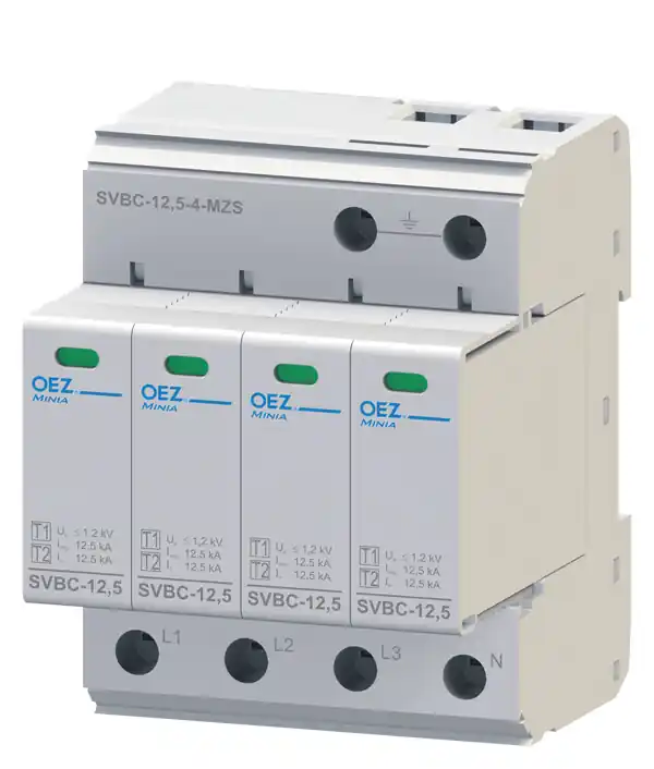 OEZ SVBC-12,5-4-MZ Kombinovaný svodič bleskových proudů a přepětí *OEZ:40623 Víkendová Akce