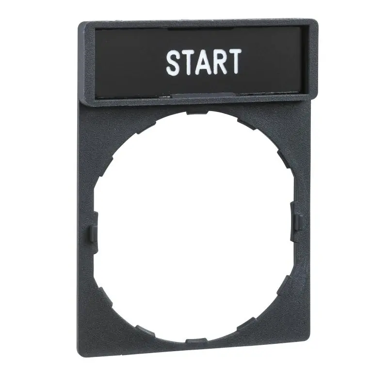 SCHNEIDER ZBY2303 Držák štítků 30x40 mm se štítkem 8x27 mm s popisem START Luxusní