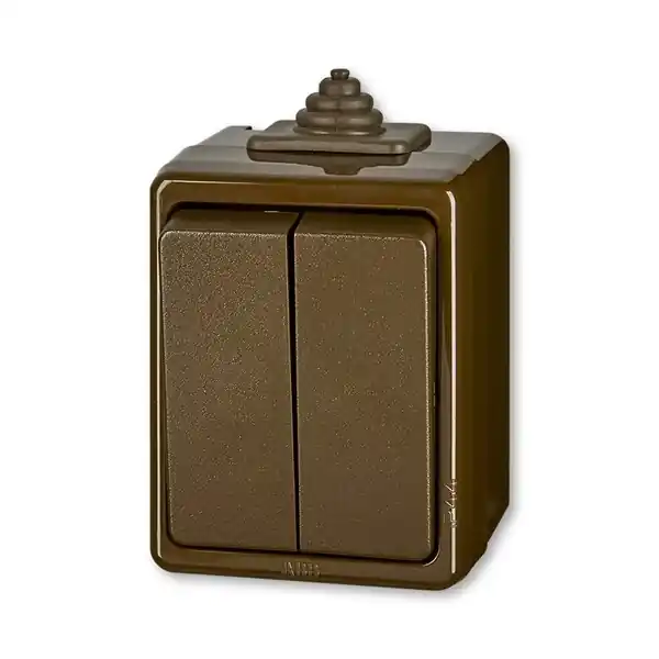 ABB 3553-05929 H PRAKTIK Přepínač sériový, řazení č.5, IP44 ,hnědá Horká Nabídka