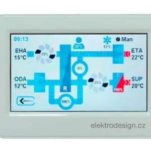 Značkový SOLER&PALAU Digireg-CP ovladač s graf.displ.a dotyk. *PX102100030
