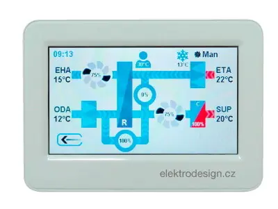 Značkový SOLER&PALAU Digireg-CP ovladač s graf.displ.a dotyk. *PX102100030