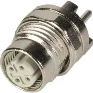 Nová Kolekce HARTING 21033816410 M12 panel feedtrough/PCB straight D-cod.