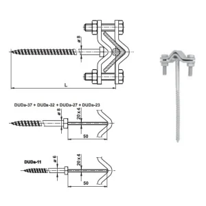 TREMIS V917 / DUDa-27 Cu ( měď ) držák ochranného úhelníku Koupit Online