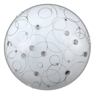 RABALUX 1862 Jolly E27 2x MAX 60W IP20 bílá vzorovaná/ chromová klip Výhodná Nabídka