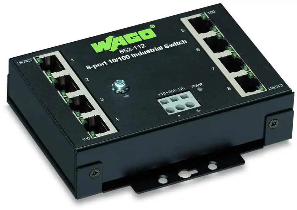 WAGO 852-112 Průmyslový ETHERNET ECO Switch 8-Portů 100BASE-T Dokud Zásoby Vydrží