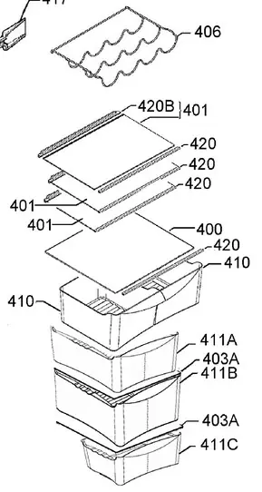Aeg Electrolux Zanussi 8078750059 prostřední zásuvka mrazáku Přímo Od Výrobce