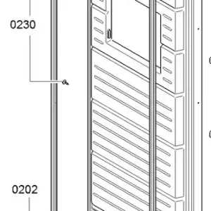 Akce Bosch Siemens 00711523 těsnění dveří mrazničky