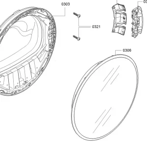 Bosch Siemens 11055321 skleněný kryt dveří sušičky Akční Nabídka