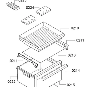 Bosch Siemens 00743296 horní zásuvka mrazničky Hromadná Objednávka