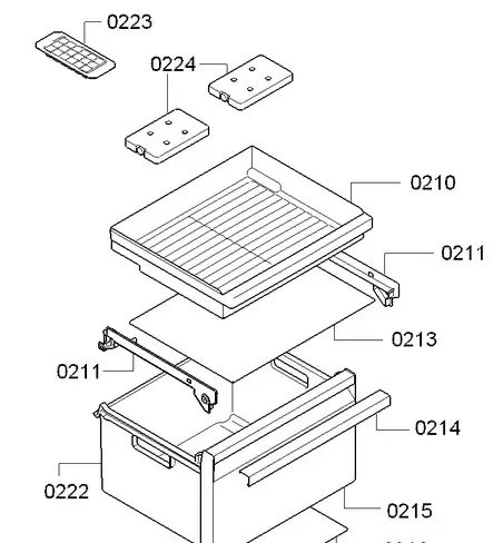 Bosch Siemens 00743296 horní zásuvka mrazničky Hromadná Objednávka