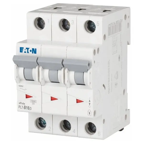 Jistič 3x16A třífázový Eaton PL7-B16/3/10kA Autentický