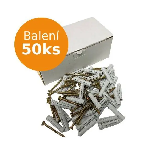 Hmoždinka univerzální s vrutem TXPA-S 8x40 - balení 50ks Jen Po Omezenou Doba