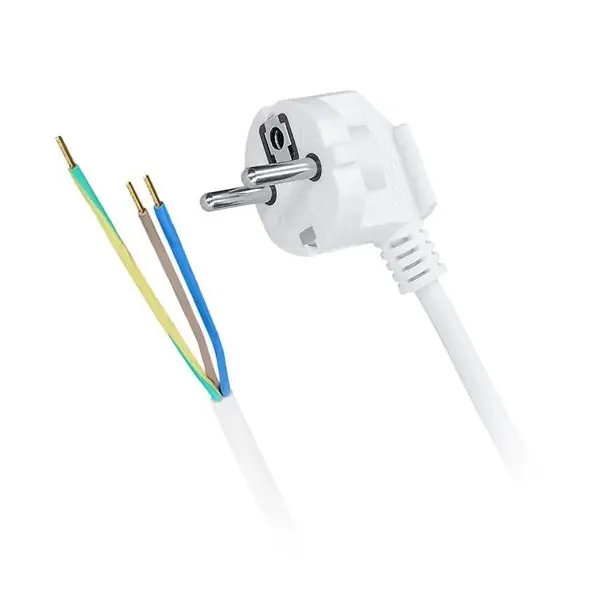 Levný Flexo šňůra 3x1,5mm, 3m, bílá/PVC