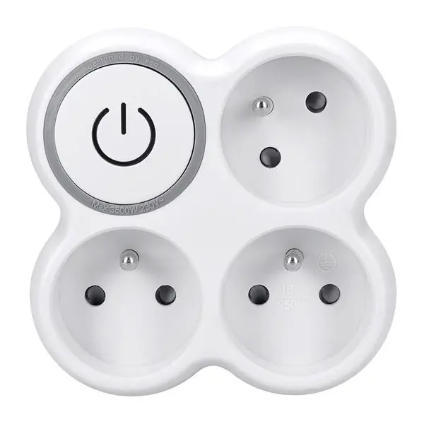 Top Prodej Rozbočka s vypínačem 230V, 3x15A