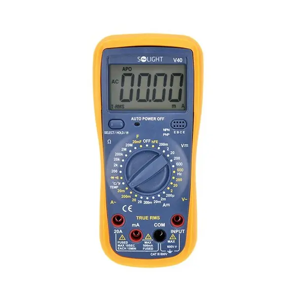 Profesionální multimetr V40 max. 600V/20A, true RMS Hit Sezóny