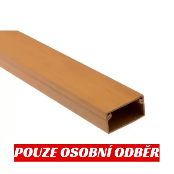 Rychlé Dodání Lišta na kabely 18x13mm, 2m, imitace světlé dřevo
