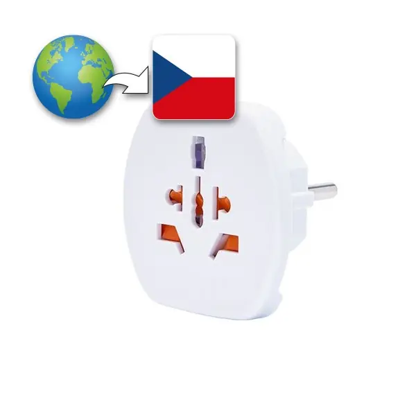 Moderní Cestovní adaptér pro cizince v ČR