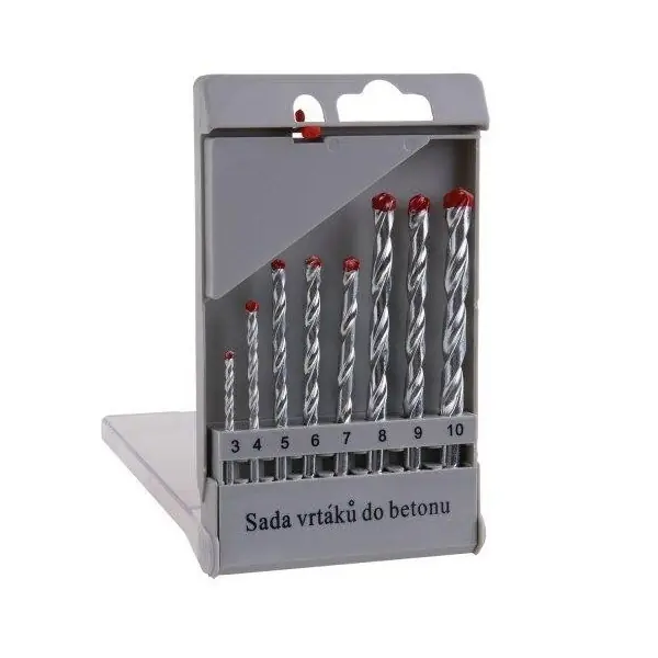 Sada vrtáků do betonu 3-10mm FESTA, 8ks Časově Omezené