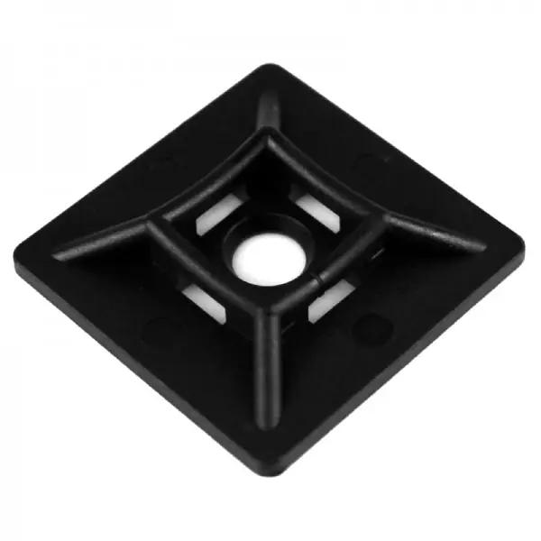 Příchytka stahovacího pásku VCU 29x29 samolepící, černá Top Prodej