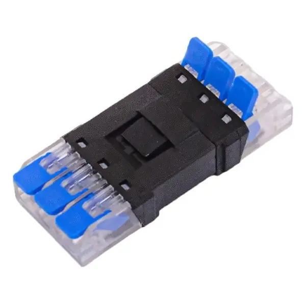 Ruční Výroba Kabelová svorka s páčkou 3PIN 3/3x4mm2 průběžná rozpojovací