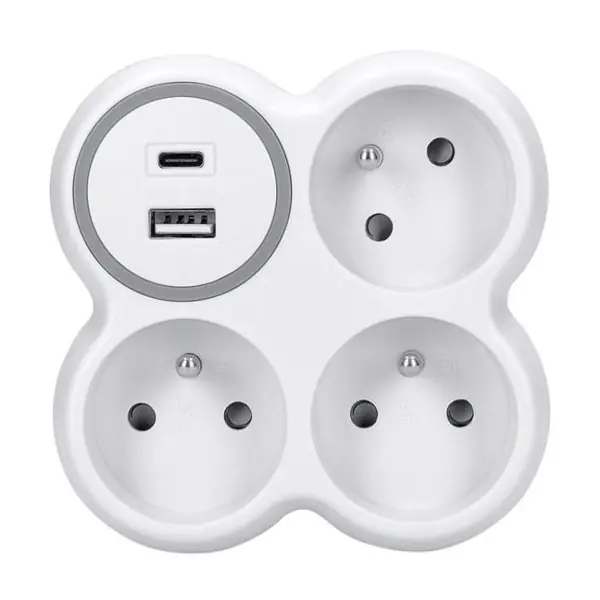 Rozbočka 3x15A + USB nabíječka A+C Novinka