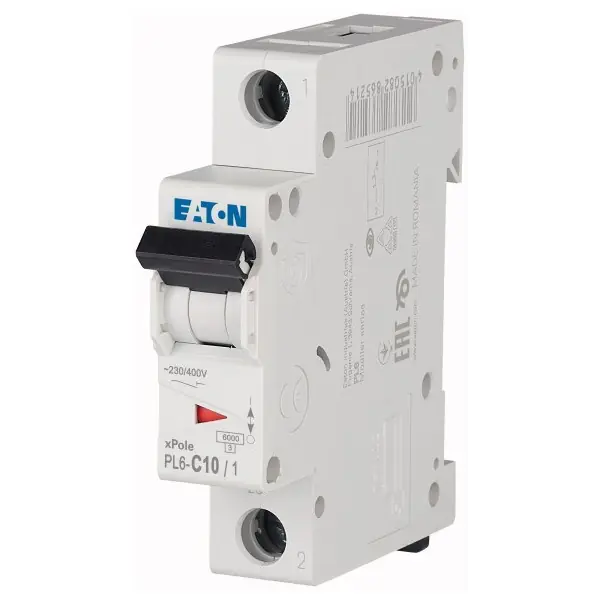 Akční Nabídka Jistič 10A jednofázový Eaton PL6-C10/1/6kA
