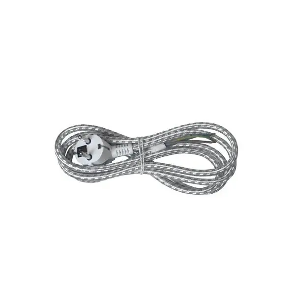 Flexo šňůra 3x0,75mm2, opředená, 3m - kabel k žehličce Dokud Zásoby Vydrží