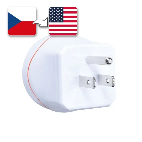 Cestovní adaptér USA pro použití ve Spojených státech, typ B Objednat Nyní