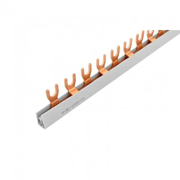 Luxusní Propojovací lišta na proudové chrániče 56 modulů, jednofázová, 2pólová (L+N)