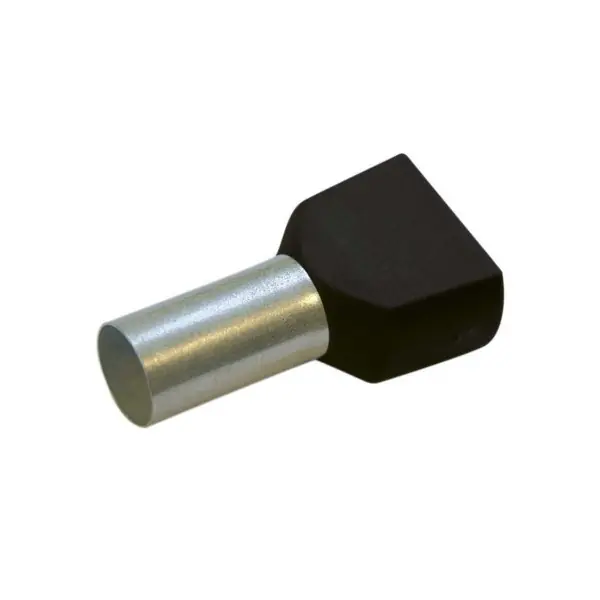 Lisovací dutinka s izolací dvojitá, 2x6 mm, černá Limitovaná Edice