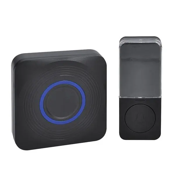 Bezdrátový zvonek na baterie + USB Solight 1L73B, 200m, černý, learning code Velkoobchod