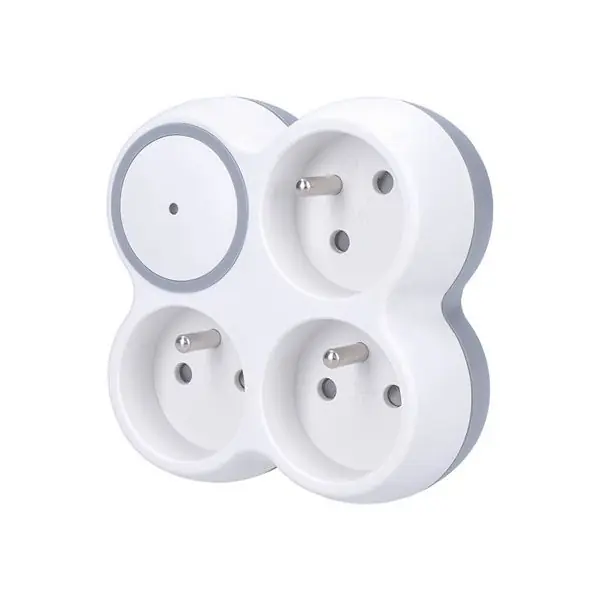 Rozbočka s přepěťovou ochranou do zásuvky 570J, 3x zásuvka 230V/16A Časově Omezené