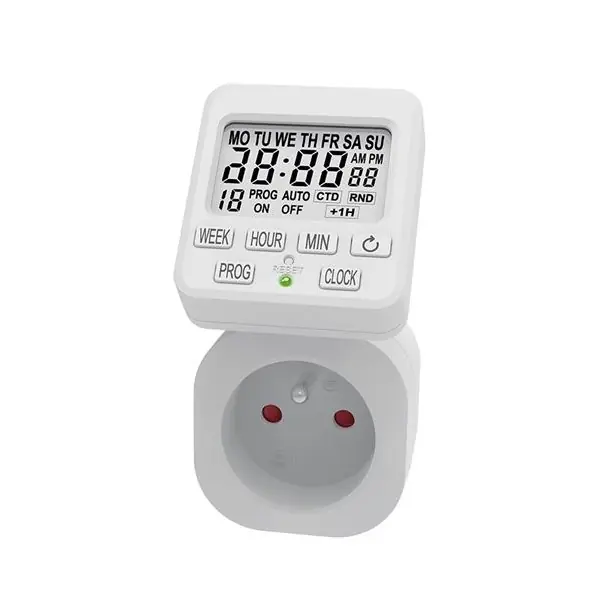 Vrácení Zdarma Digitální časový spínač do zásuvky Solight DT35, týdenní