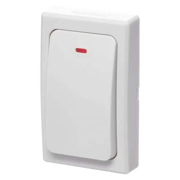 Bezdrátové zvonkové tlačítko P5729T bílé - bezbateriové Moderní