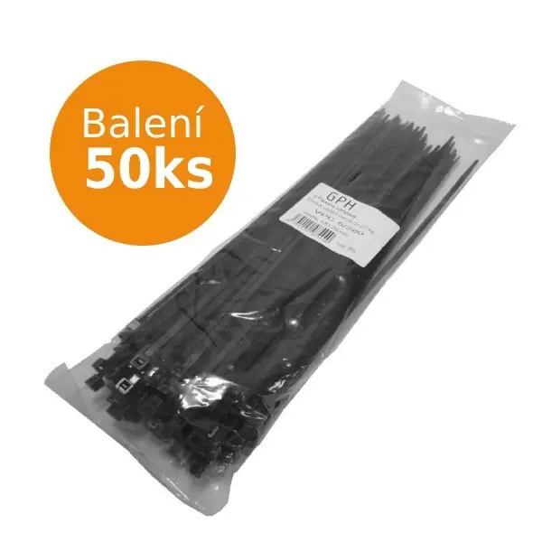 Stahovací páska 1000 x 12,5 mm černá / 50ks Exkluzivní